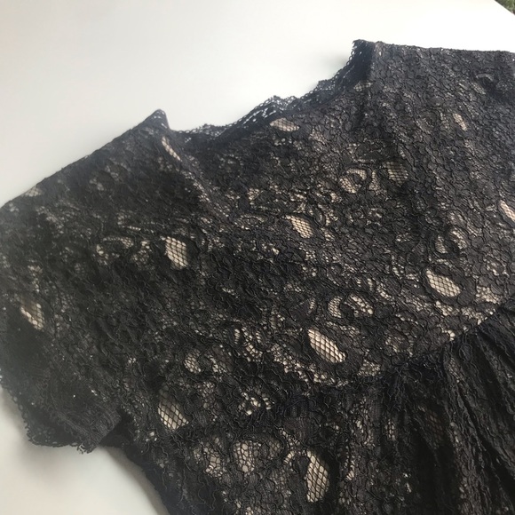 NY&co Black Lace top - Picture 7 of 8